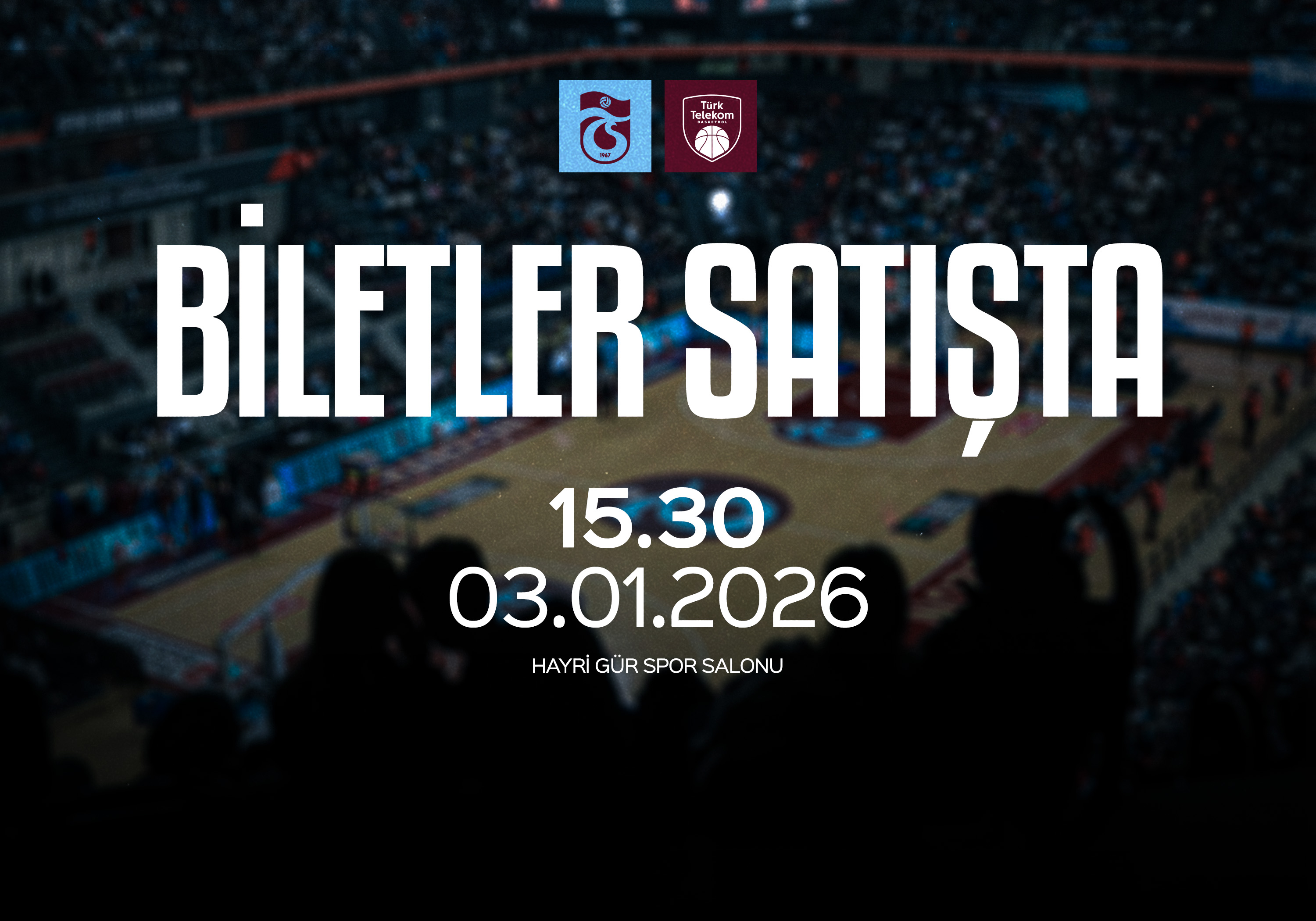 Trabzonspor Basketbol bilet satış resmi poster Hayri Gür Sports Hall: The Heart of Trabzonspor Basketball