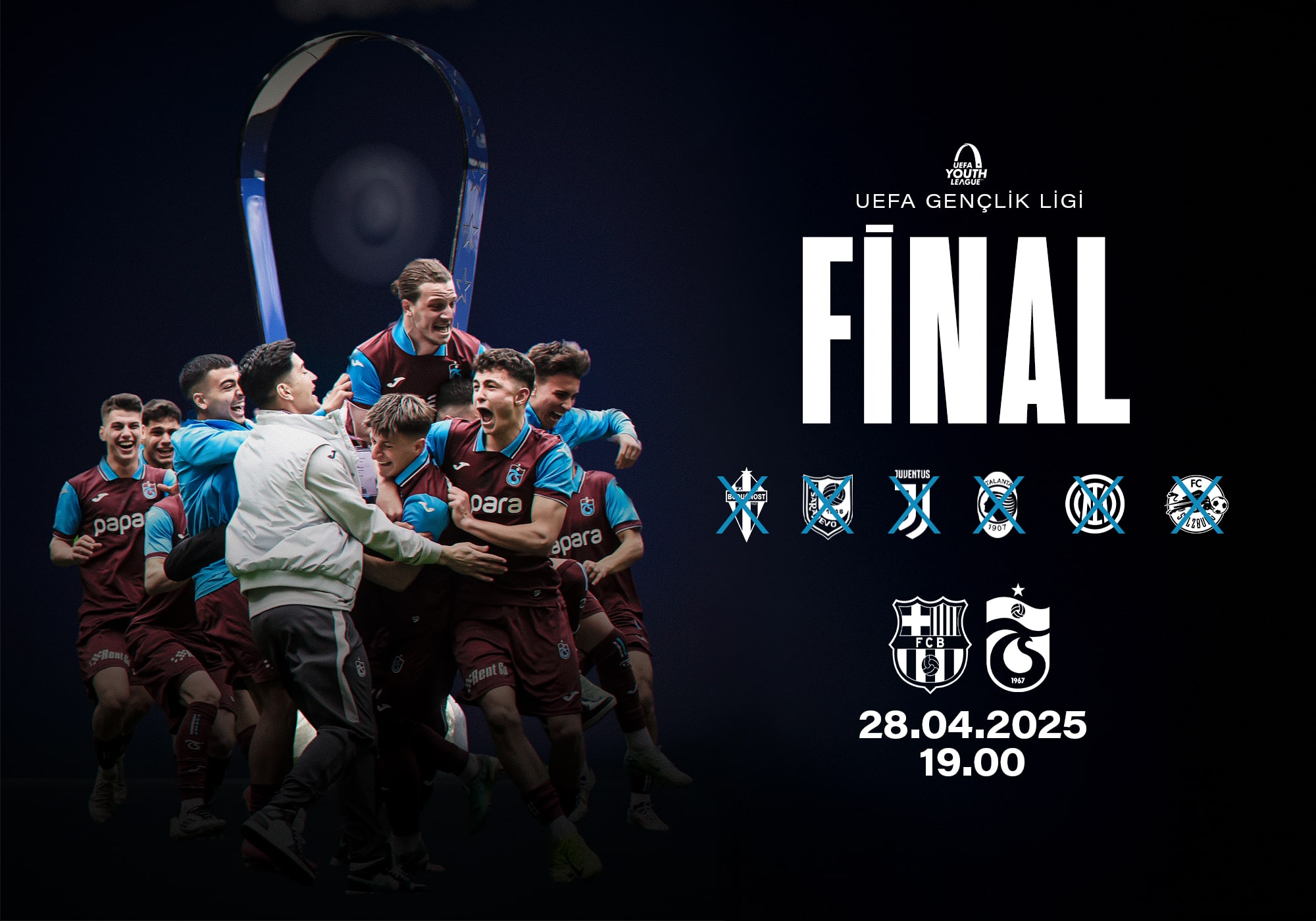 UEFA Gençlik Ligi’nde finaldeki rakibimiz Barcelona!