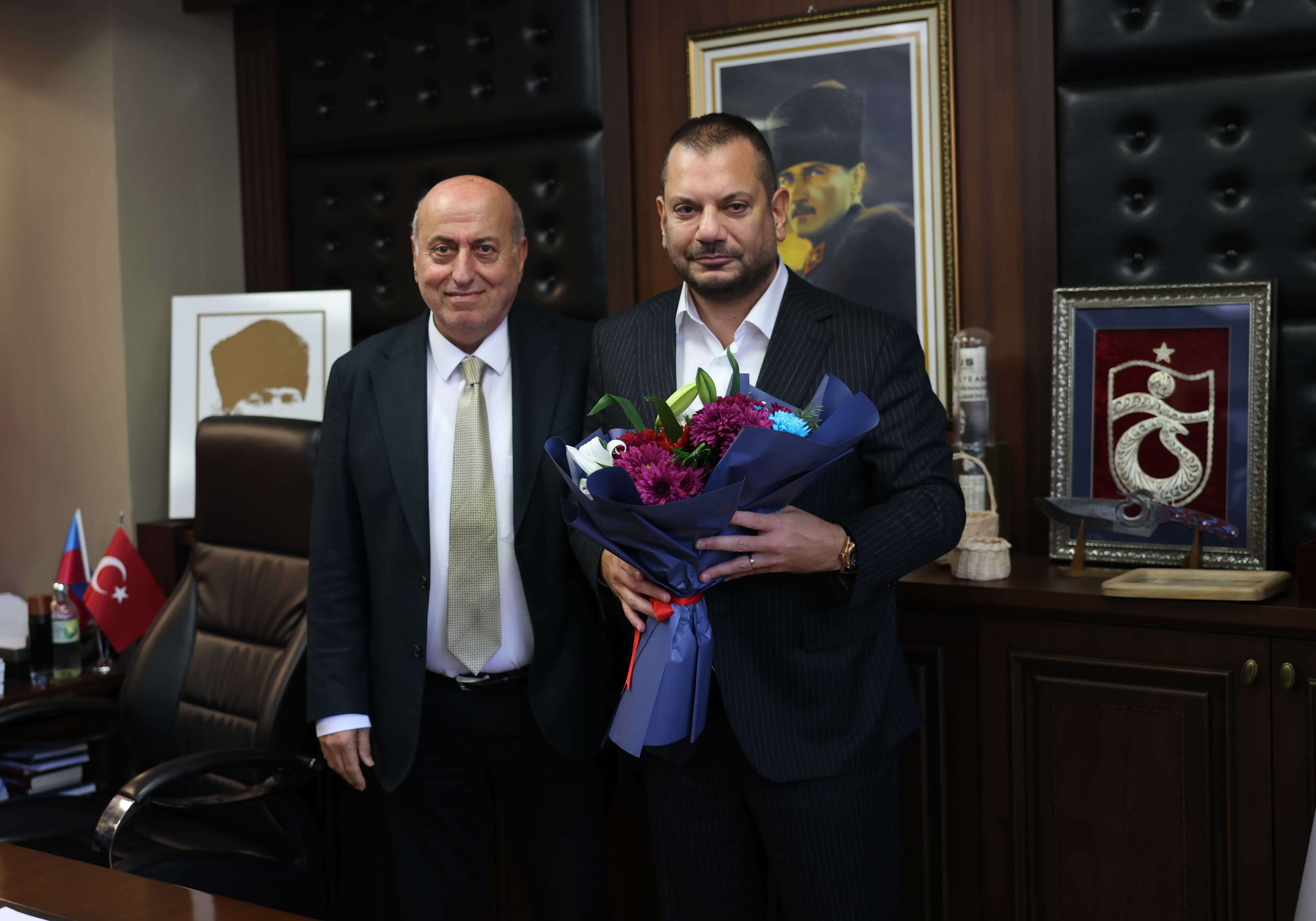 Başkanımız Ertuğrul Doğan’dan Beşikdüzü Belediye Başkanı Erdem’e Ziyaret