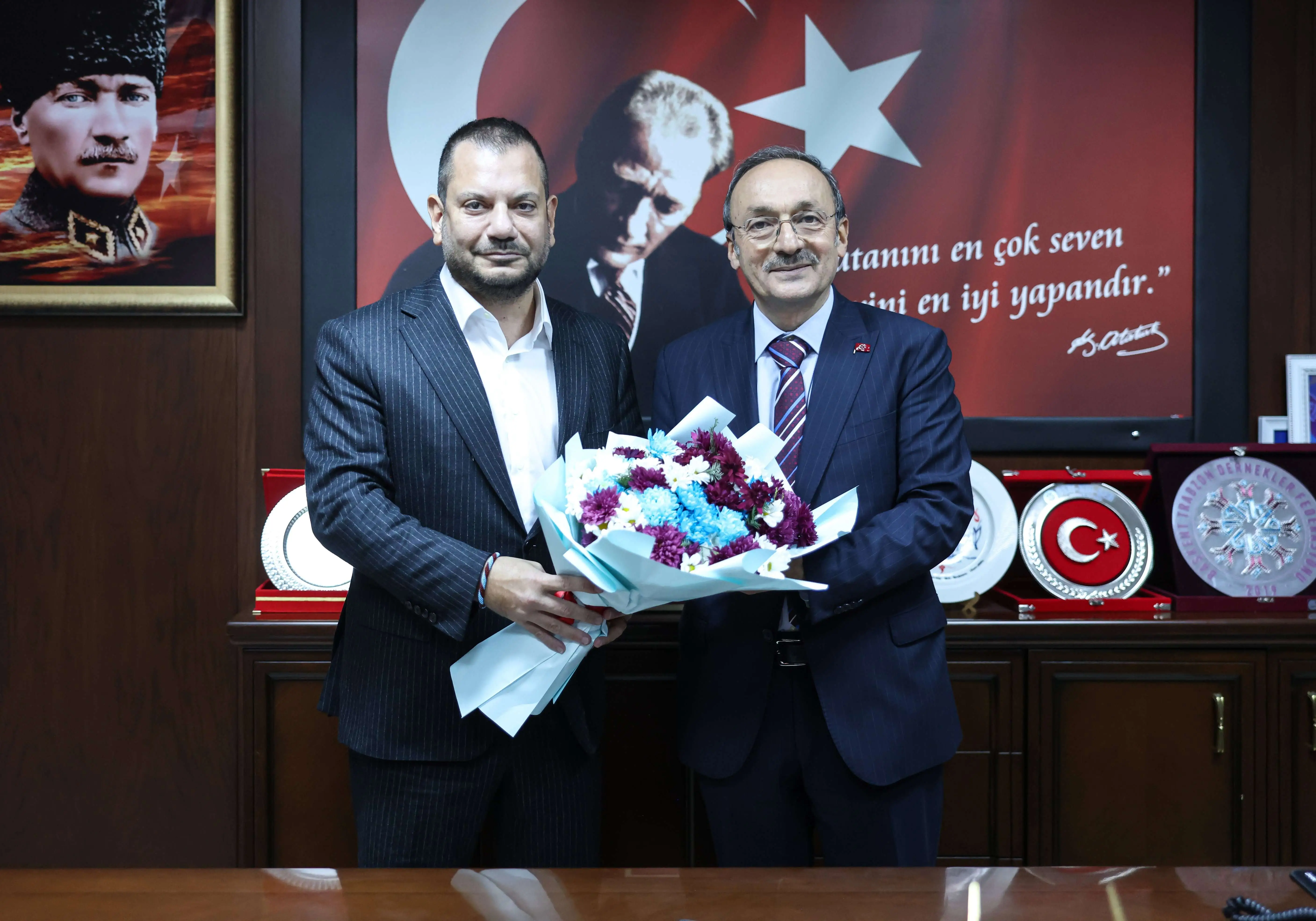 Başkanımız Ertuğrul Doğan’dan Düzköy Belediye Başkanı Selim Çelenk’e ziyaret