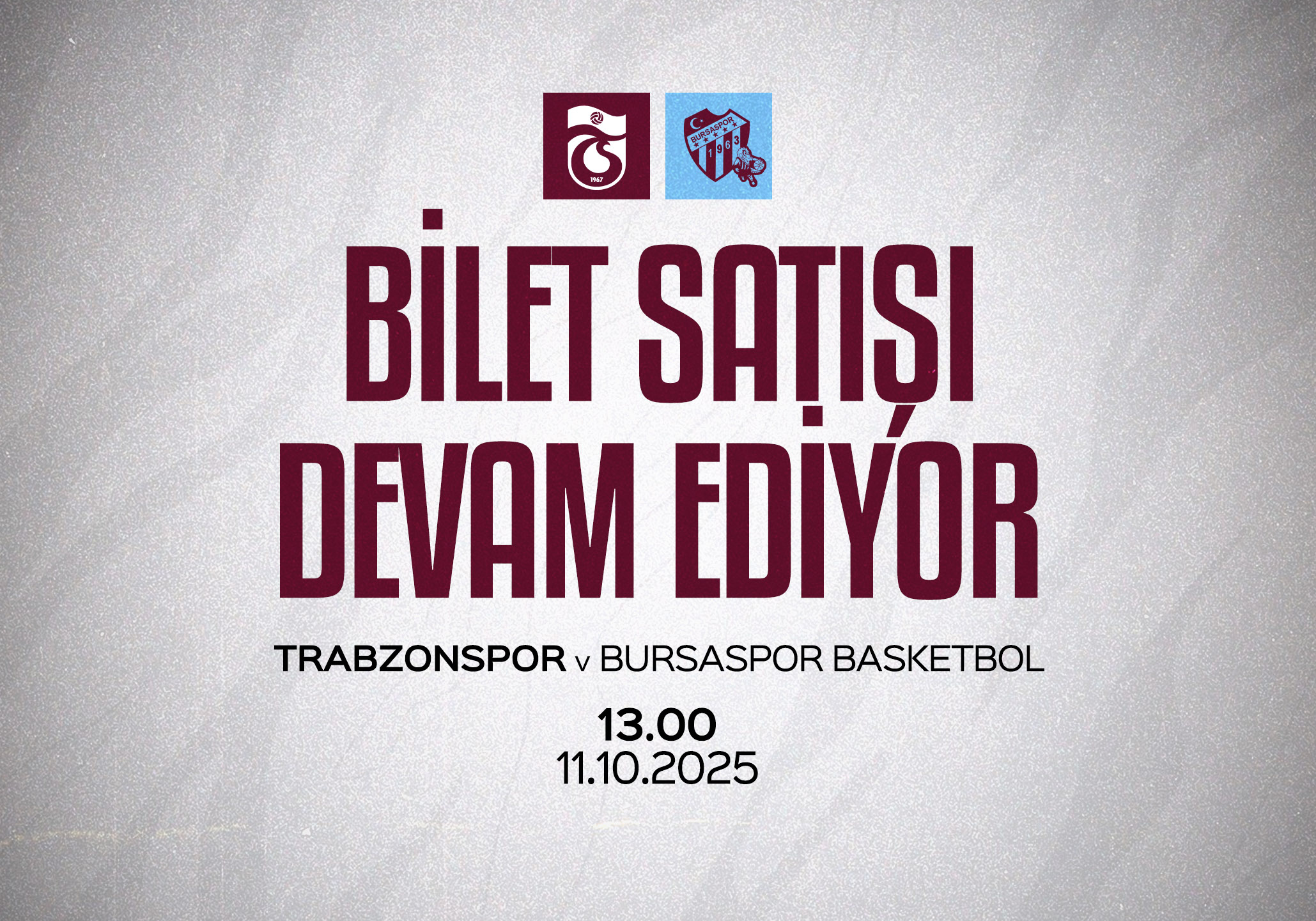 Basketbol takımımızın Bursaspor Basketbol maçı biletlerinin satışı devam ediyor