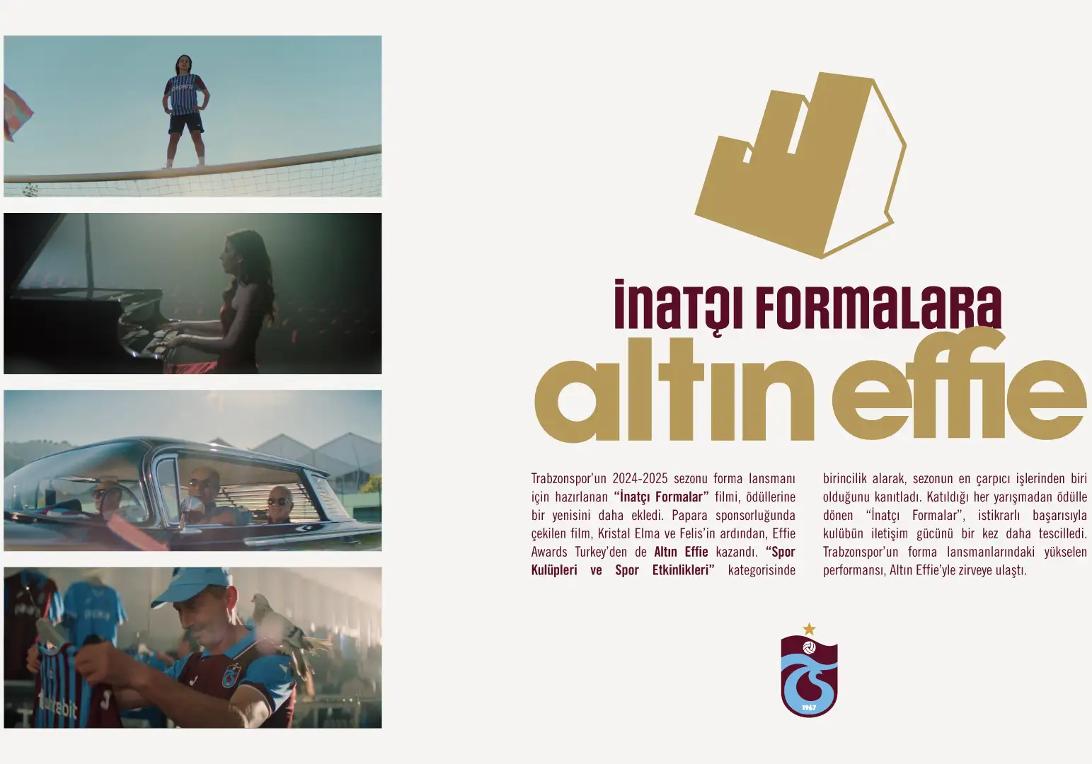 “İnatçı Formalar” Filmimize Altın Effie ödülü!